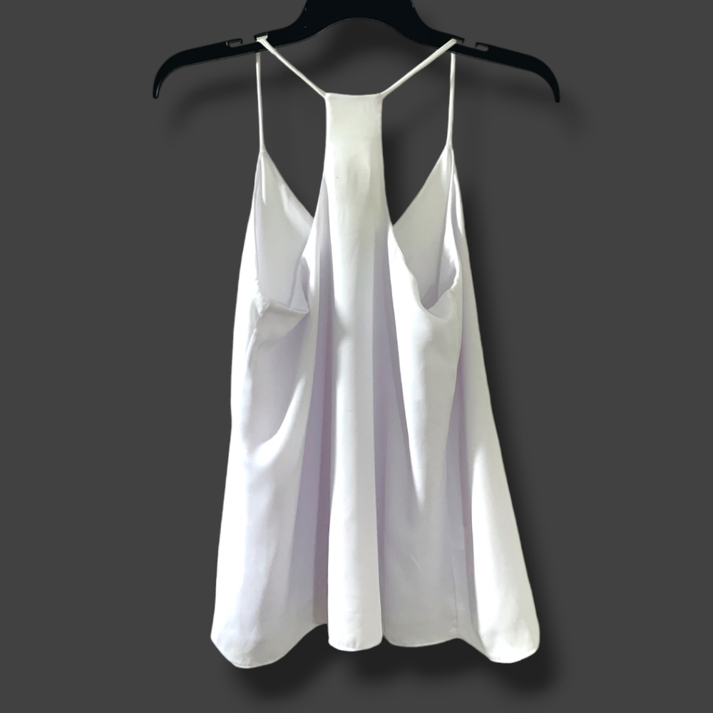 NWT CAKE brand white swing cropped boho tank top, size Small - Picture 2 of 7
